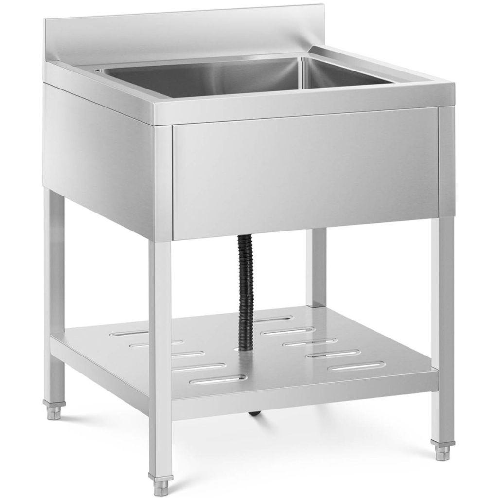 Expondo Royal Catering Spültisch - 1 Becken - Edelstahl - 70 x 70 cm