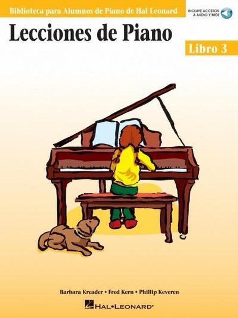 Piano Lessons Book 3 - Spanish Edition (Book/Online Audio)