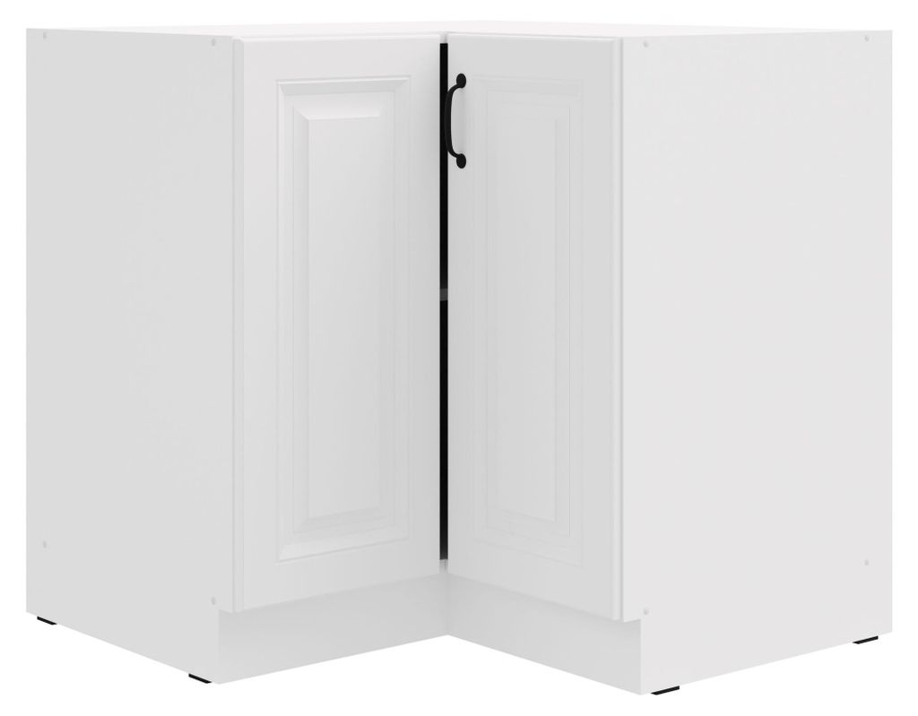 Eckunterschrank 90x90 cm Stilo Weiß Küchenzeile Küchenblock Produktbild 