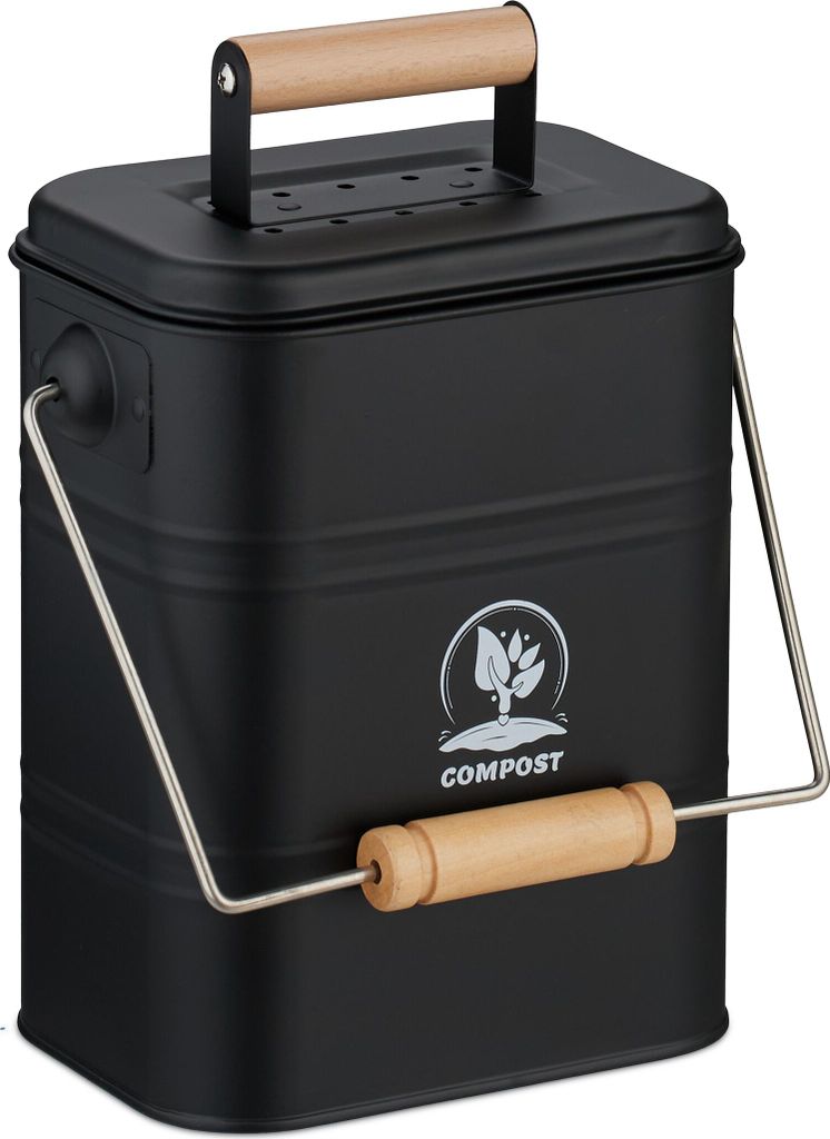Relaxdays - Seau à compost de cuisine, 3,5 litres, 2 Image du produit 