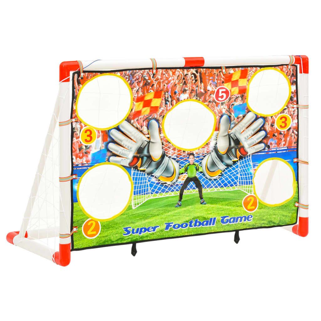 Möbel Fußballtor-Set mit Torwand 120x51x77,5 cm - Sonstiges Fußballzubehör CLORIS6992578