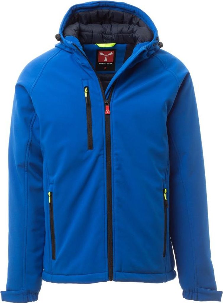 Herren Softshelljacke Gefüttert "GALE PAD" - Payper Königsblau/Marineblau XL