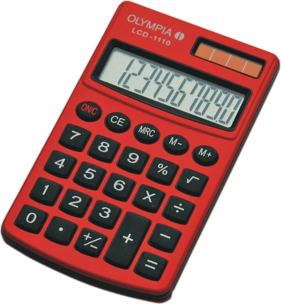 Olympia LCD-1110 Rossa | La Tua Nuova Calcolatrice da Battaglia