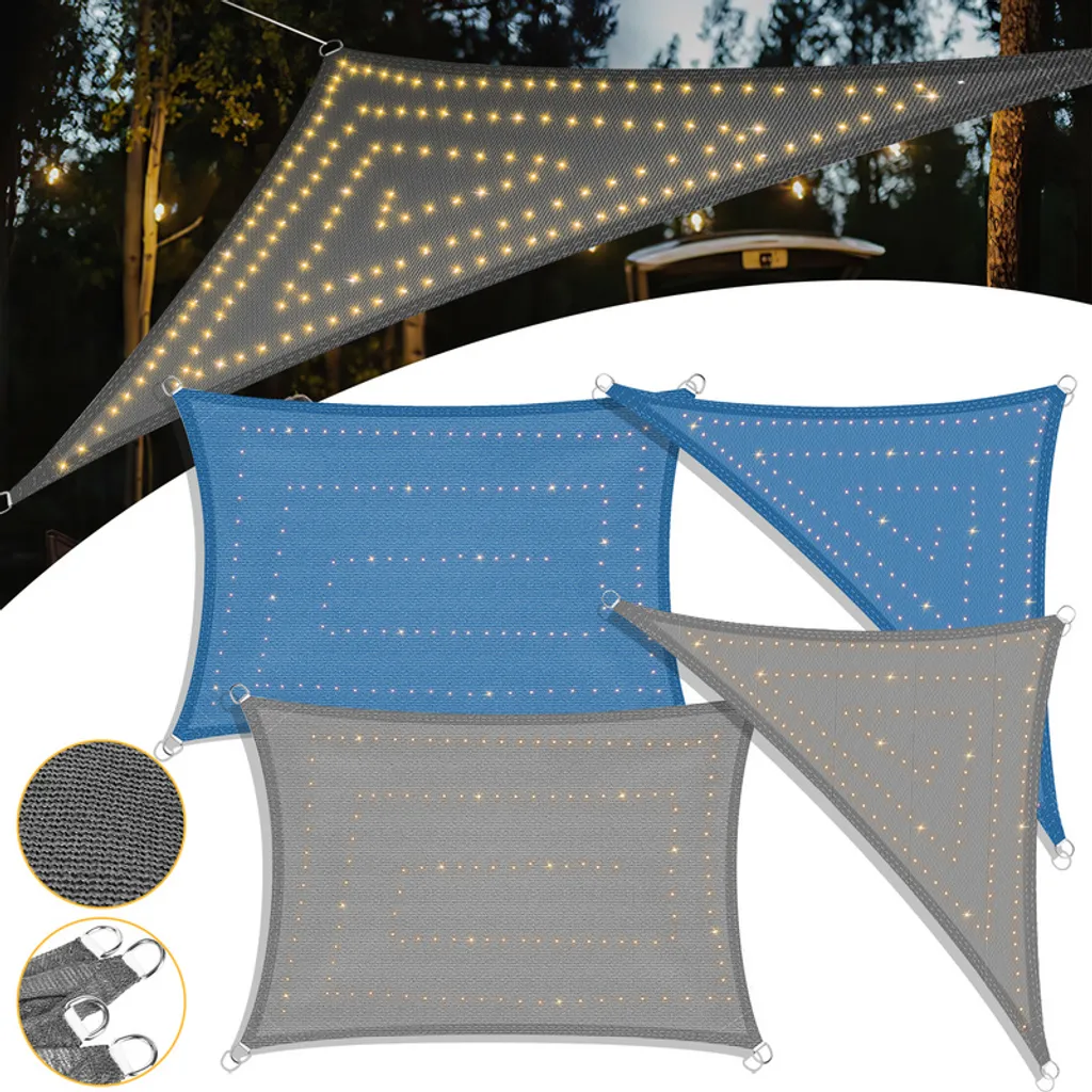 Jopassy Sonnensegel mit LED Beleuchtung Kaufland.de