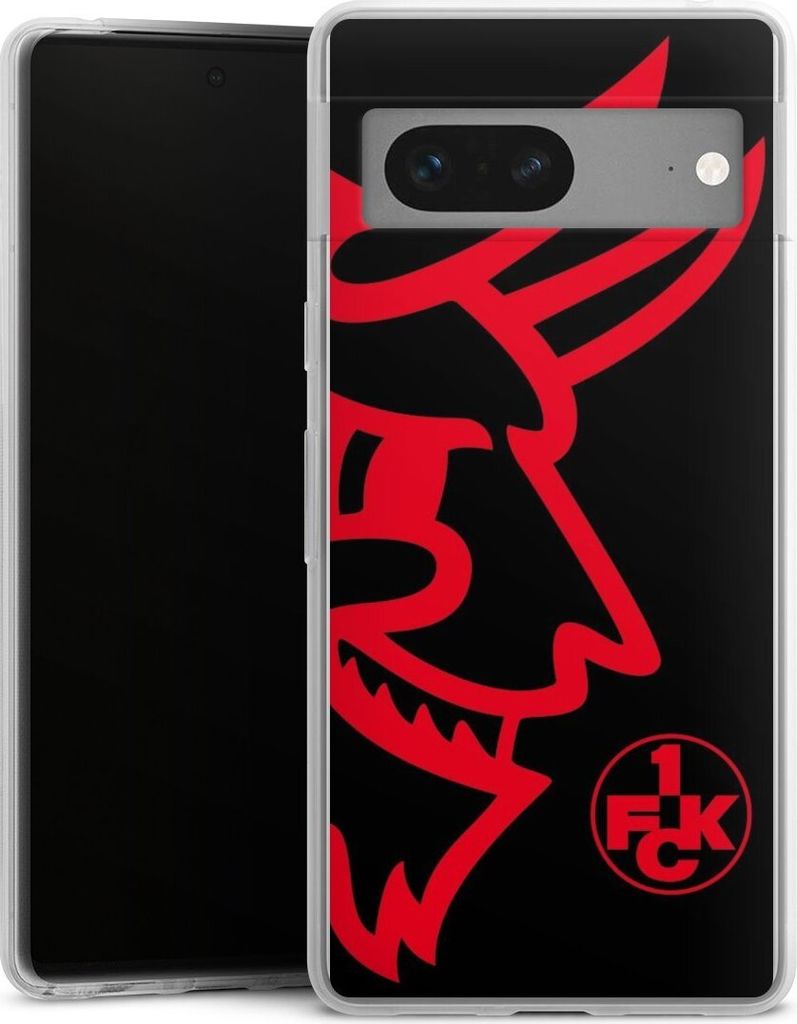 DeinDesign Slim Hülle für Google Pixel 7 Silikon Case Ultra Dünn Handyhülle 1. FC Kaiserslautern Logo Offizielles Lizenzprodukt