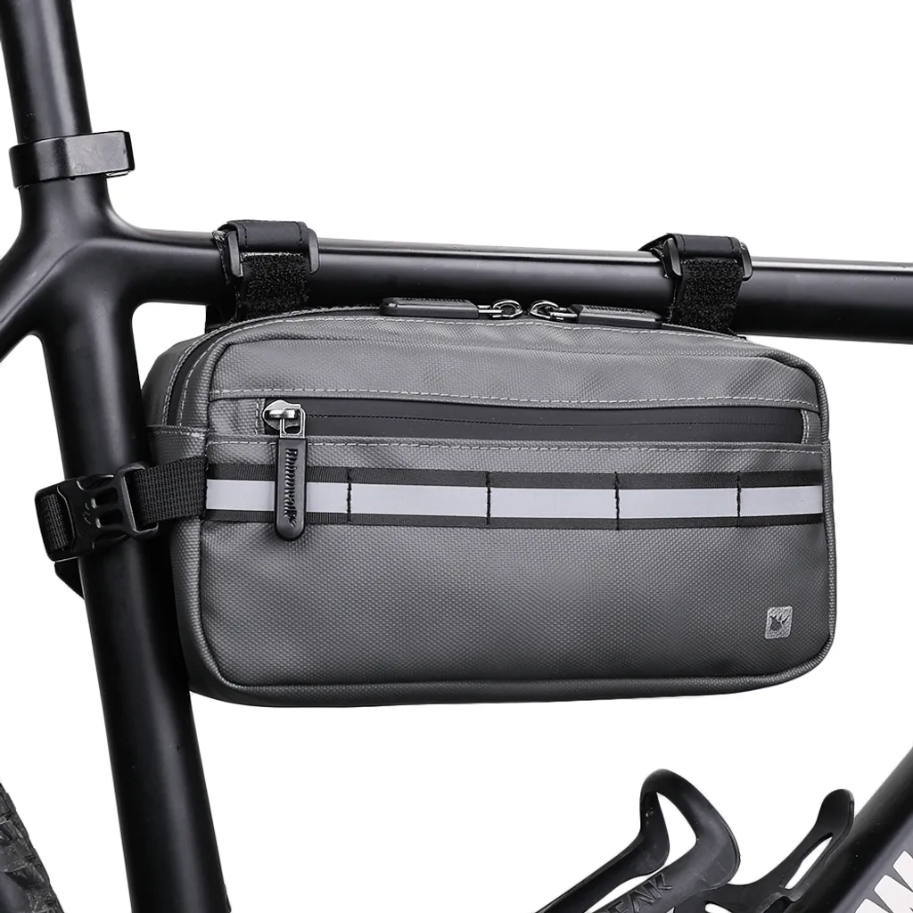 Sacoche pour vélo guidon X20990 gris pour vélotaf et VTC