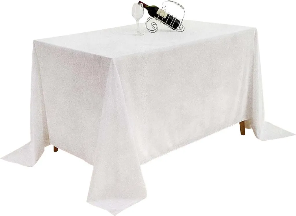 OFFERTA Tovaglia MATT VELVET 230x230 Bianco Latte | Velluto Idrorepellente