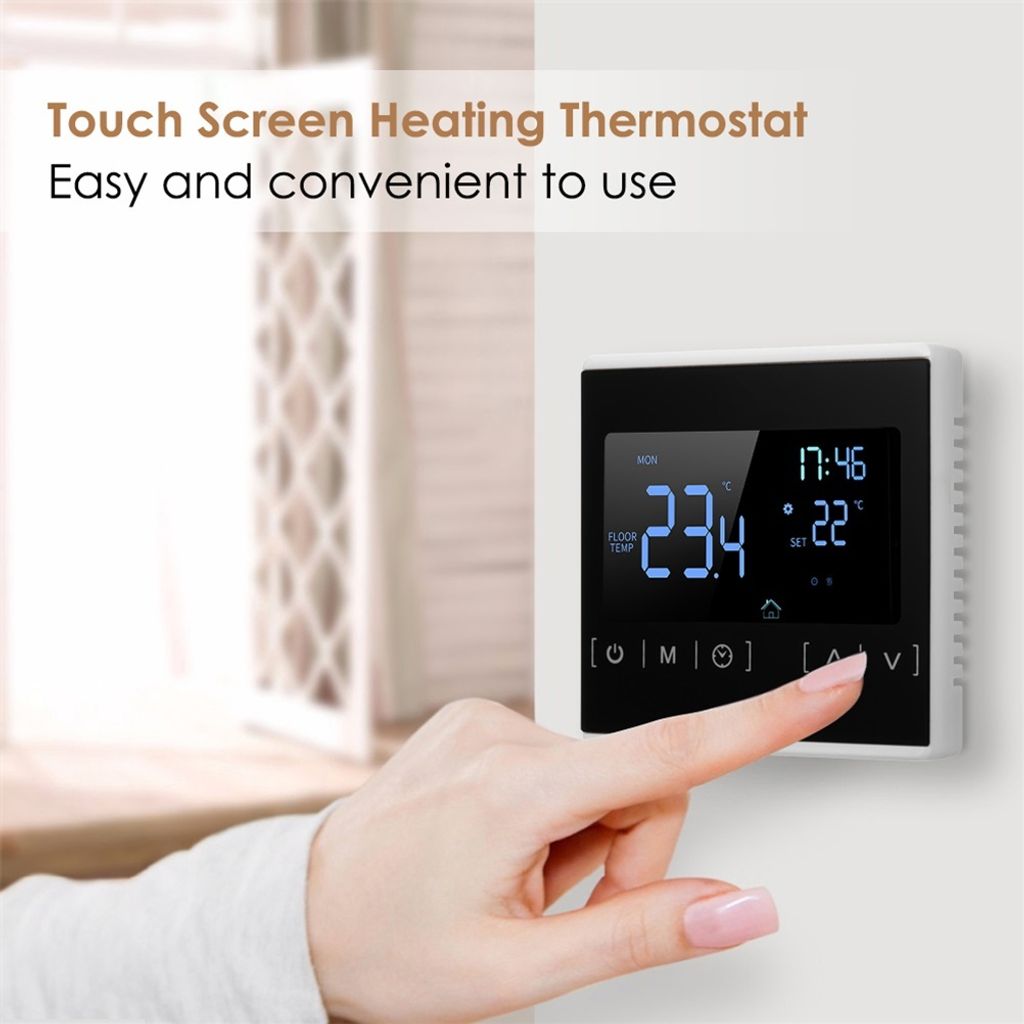 Home Programmierbare Thermostate Clear Comfort Smart Touchscreen Wärme-Thermostat Leicht ablesbares Display