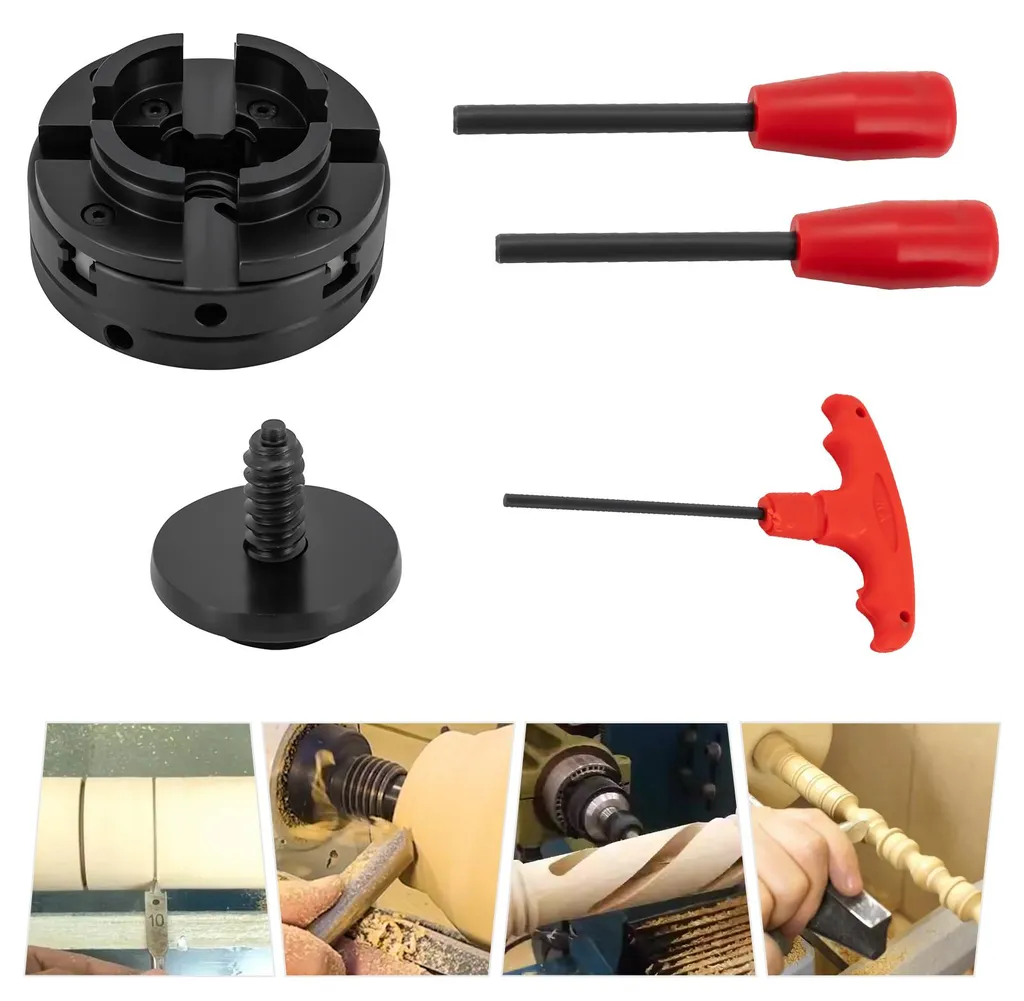 Mandrin à serrage automatique durable noir pour perçage de précision - 2