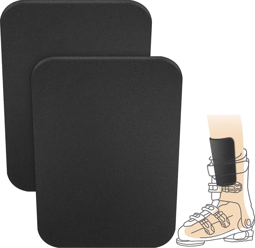 Snowboard Shin Protector-Ski Schienbeinschutz-Schienbein Schoner-Dicker Schaumstoff Schienbeinschoner für Skischuh Snowboardschuh Skistiefel Ski Boot