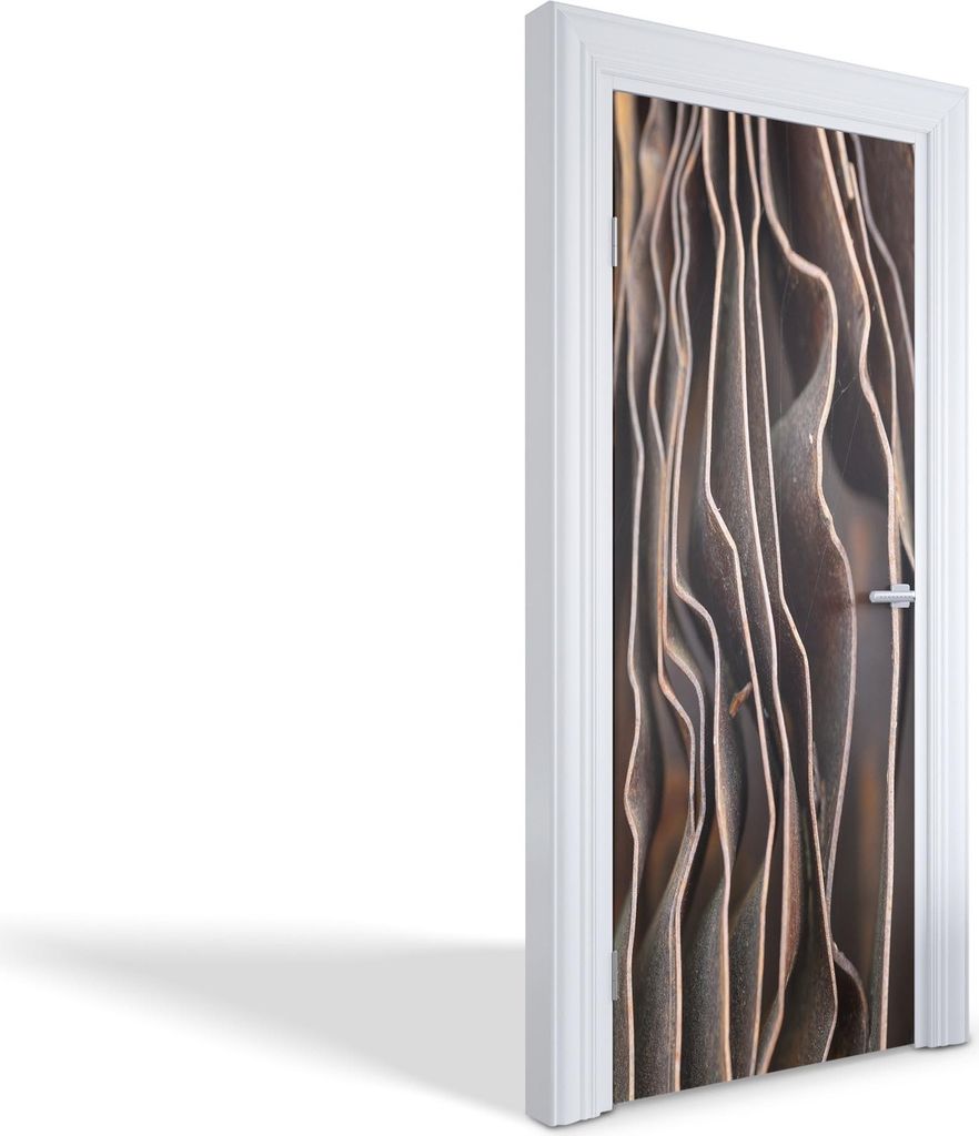 Selbstklebende Türfolien Kreativ Türtapeten Wandsticker - Rostige Falten - 85 x 205 cm
