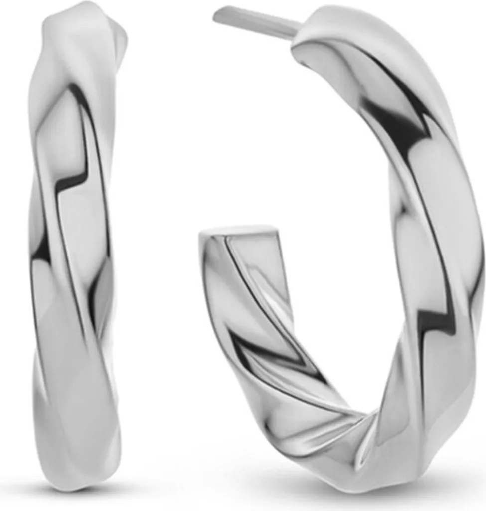 Orecchini New Bling 9NB-0657 Argento Rodiato 19x3.5mm Donna