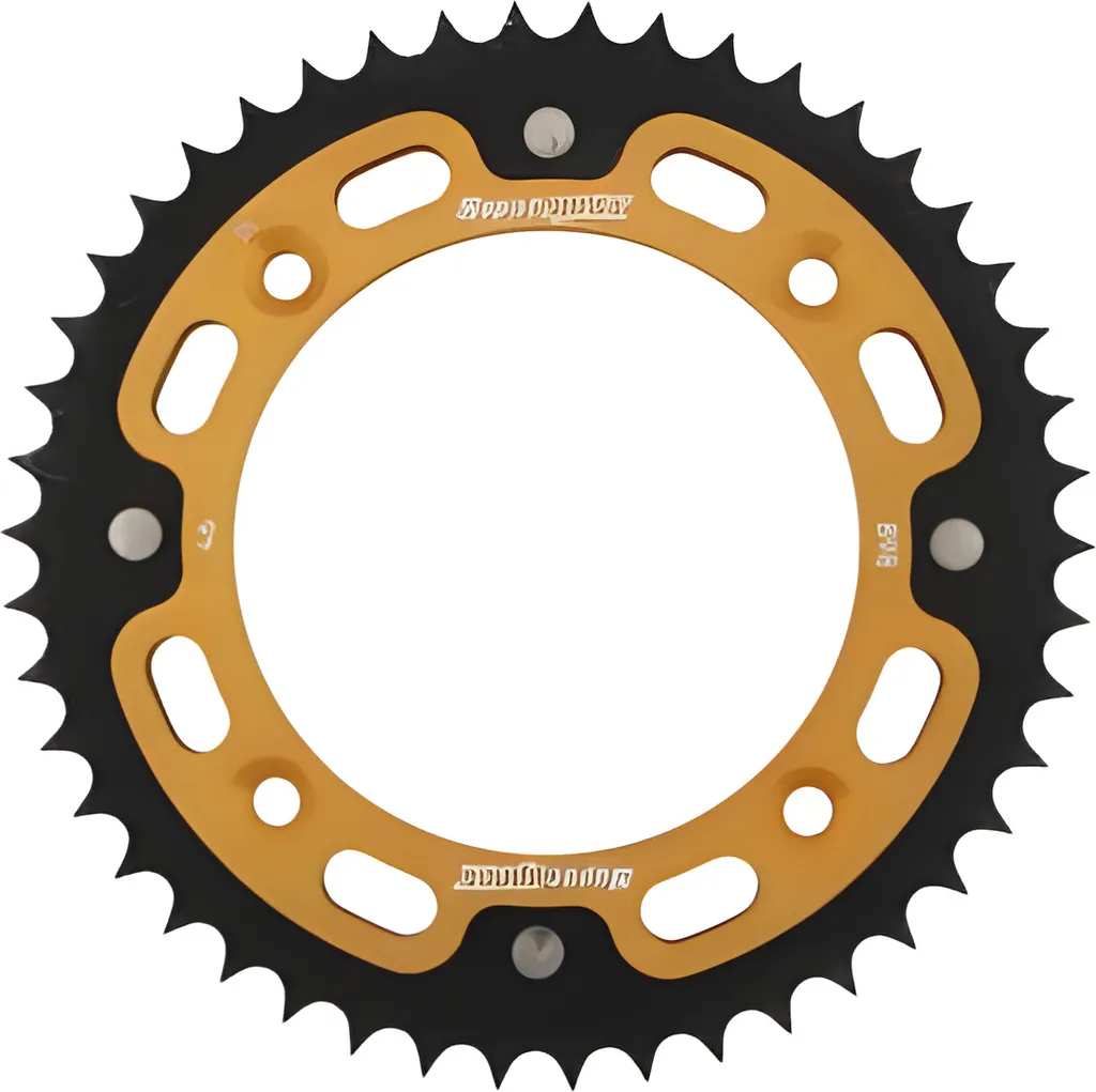 Couronne Supersprox Anti-Usure 46 Dents Or 428 pour Transmission Moto