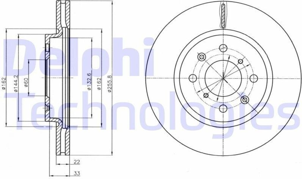2x DELPHI Bremsscheibe BG4340 für SUZUKI SWIFT IV (FZ NZ) 40 1mm 255mm