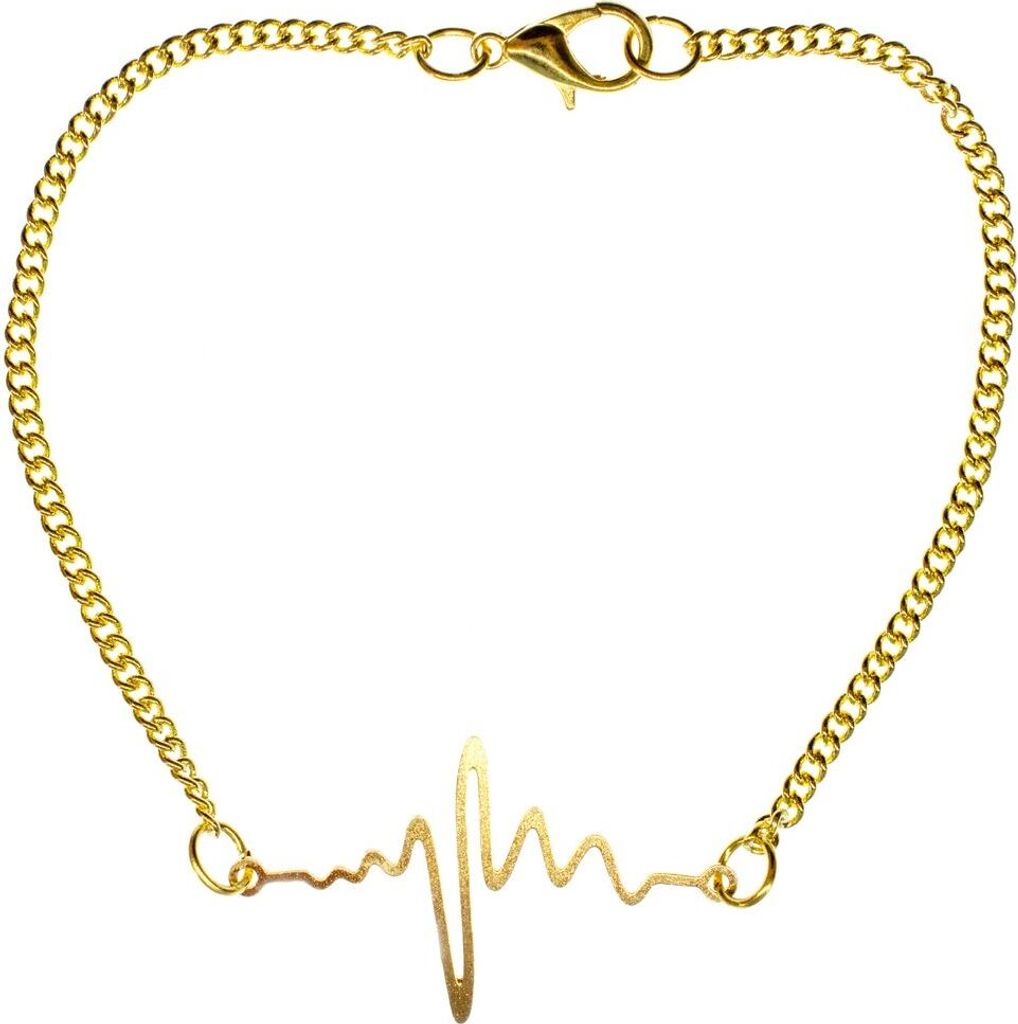 EKG Herzschlag Kurve Armband Miniblings Armschmuck Produktbild 