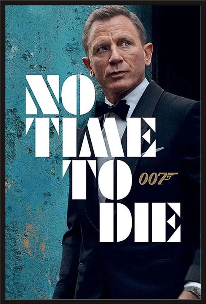 Poster James Bond encadré sans risque de casse avec vitre acrylique