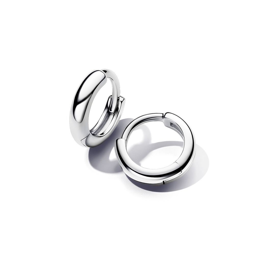 Pandora Essence Ohrringe Damen Huggie-Kreolen Silber 11 mm Produktbild 