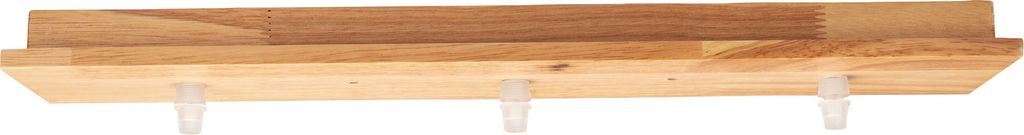 Baldachin 3-flammig Lampen-Baldachin Holz-Natur EC1704