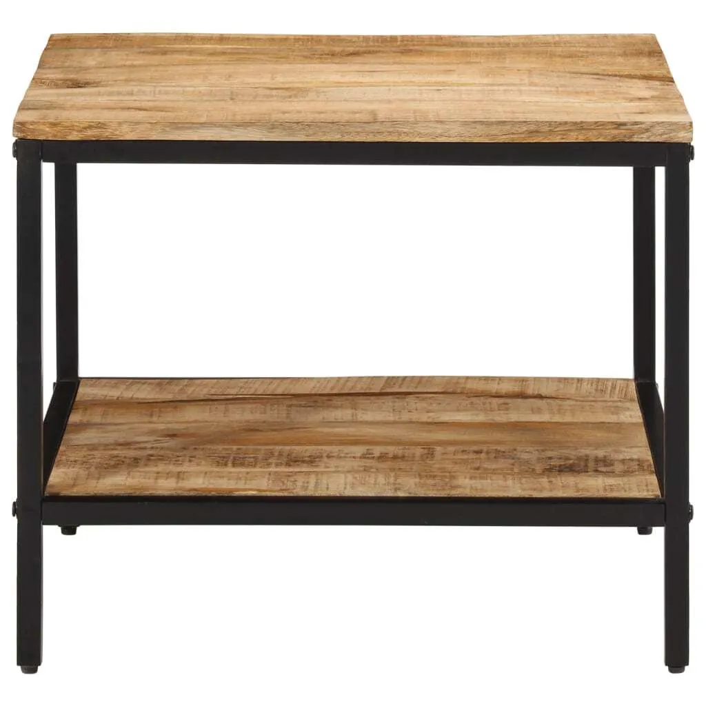 Tavolino Salotto SYFAX Legno Mango Massello 55x55x45 - Offerta Unica