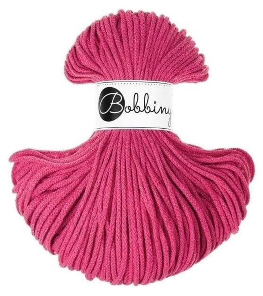 Bobbiny Junior Cordon tressé 3 mm 100 m Dopamine Rose Šňůra Image du produit 