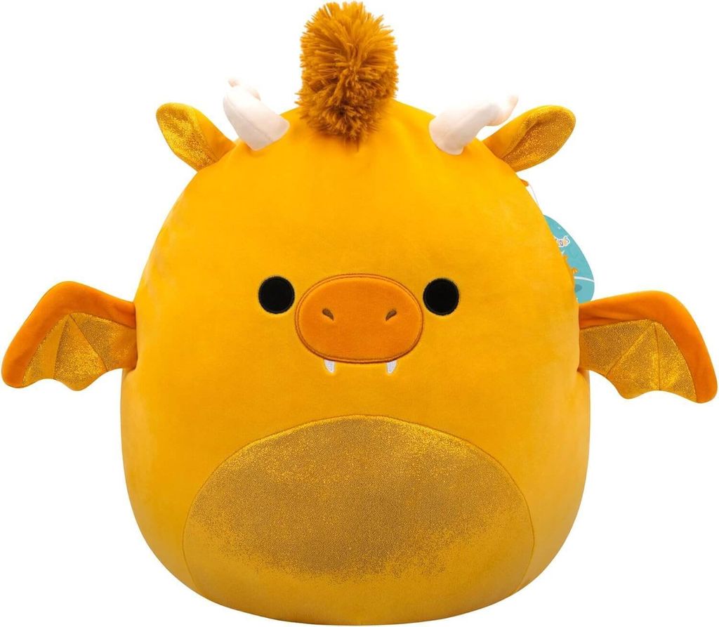 Squishmallows Plüsch Kuscheltier goldener Drache 30cm - Mister Drache Spielzeug
