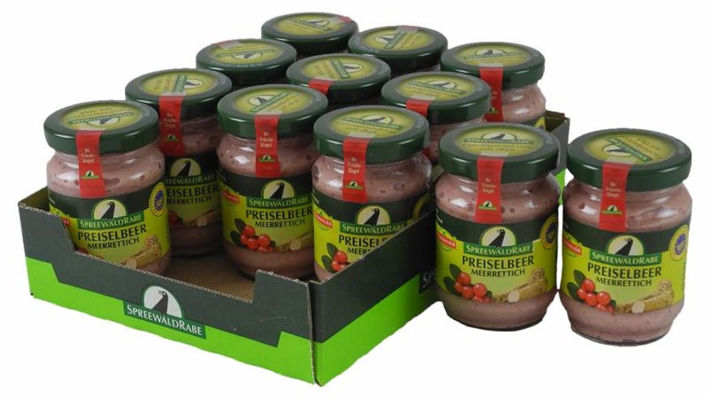 Preiselbeer Meerrettich von Spreewald-Rabe 12er Set (12 Produktbild 