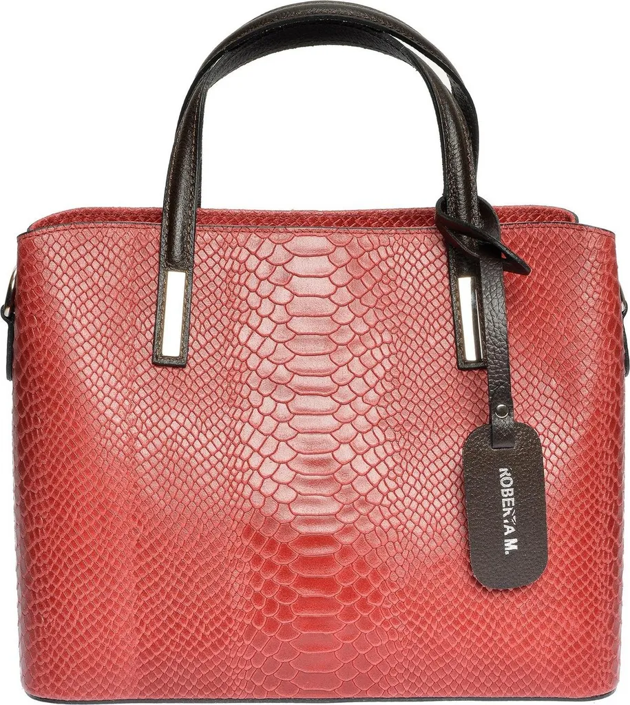 Petit Sac à Main Rouge en Cuir pour Femme - Modèle Chic Roberta M AW25