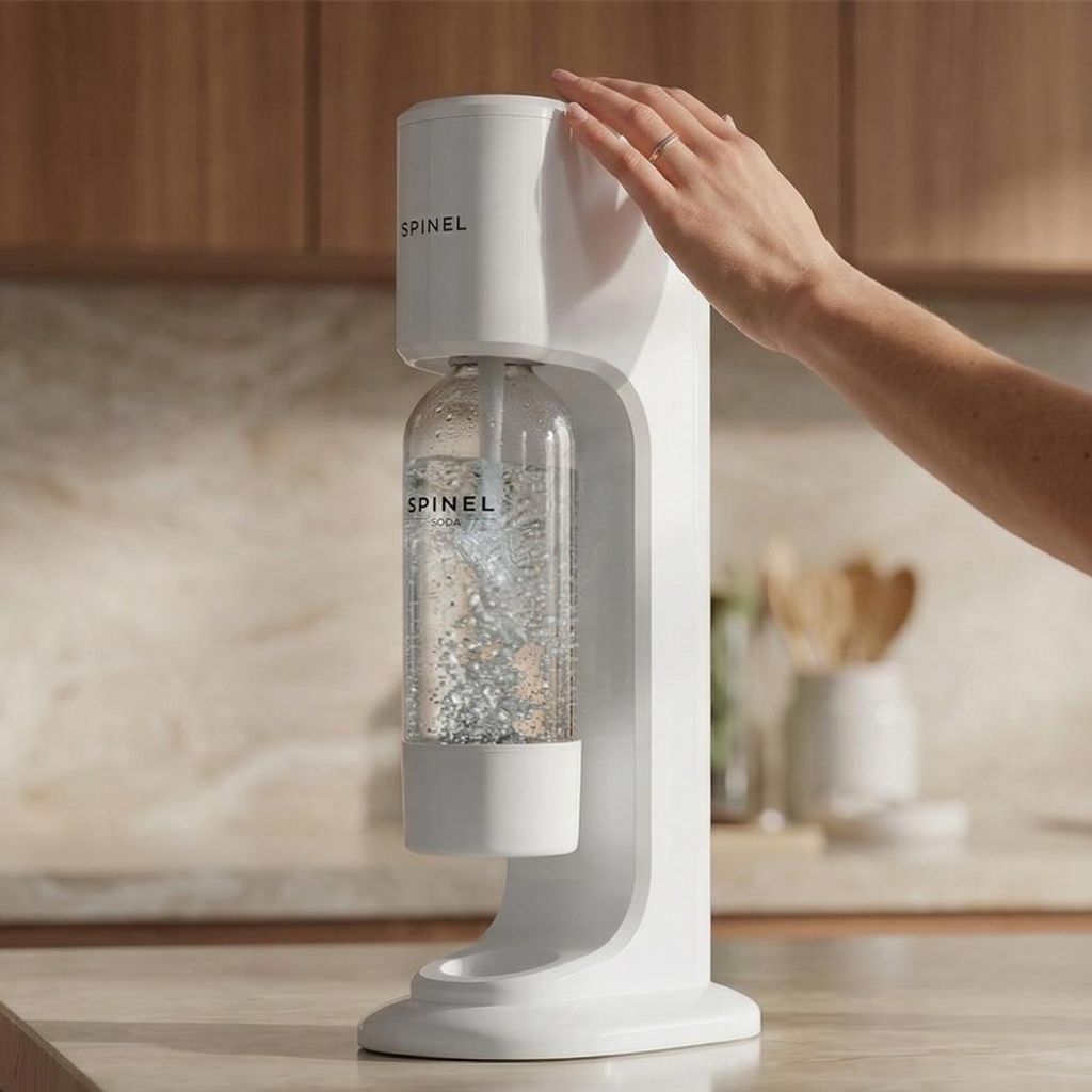 Spinel Soda BubbleON Wassersprudler Set mit Flasche CO2