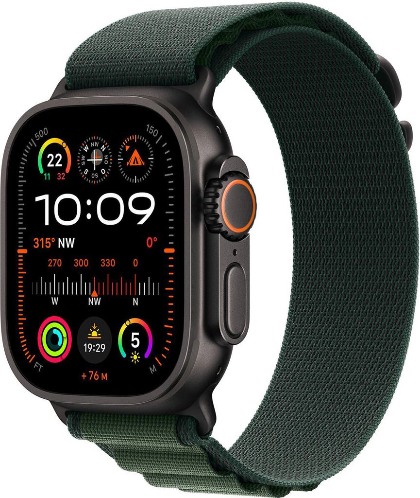 49mm Dark Green Alpine Loop - Medium - Black Titanium Produktbild 