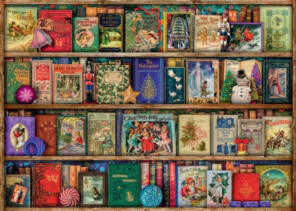 RAVENSBURGER Puzzle natalizio della biblioteca 1000 pezzi Immagine del prodotto 