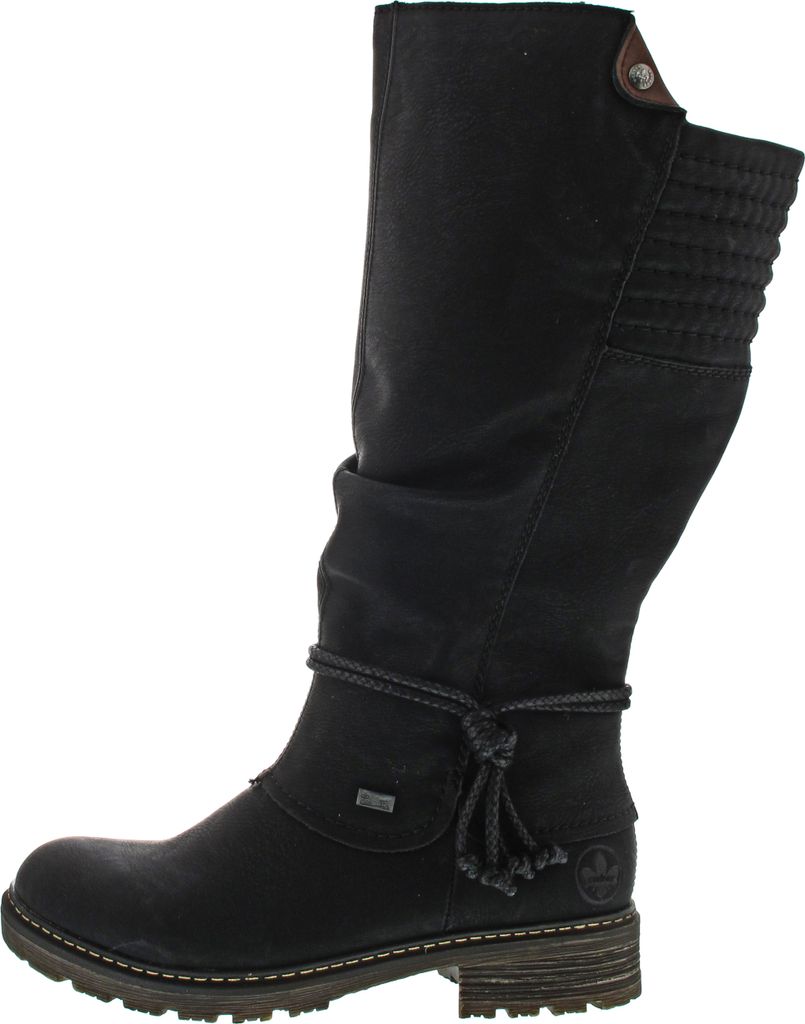 Rieker Damen Stiefel Warmfutter Z4776 Schwarz Größe 39 EU