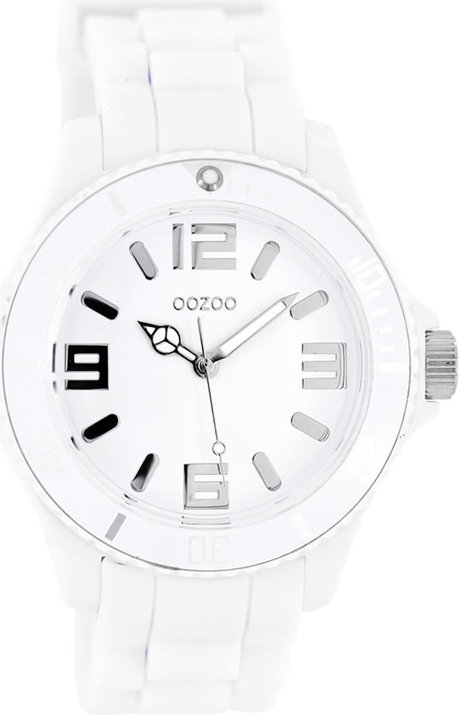Oozoo Armbanduhr weiß Silikon Vintage Series Analog-Quarzuhr UOC4172A