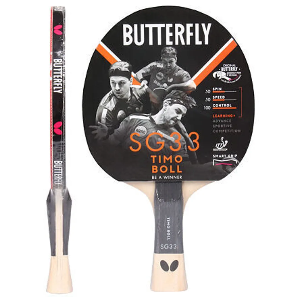 Batte de Tennis de Table Butterfly Timo Boll SG33 Idéale Entraînement