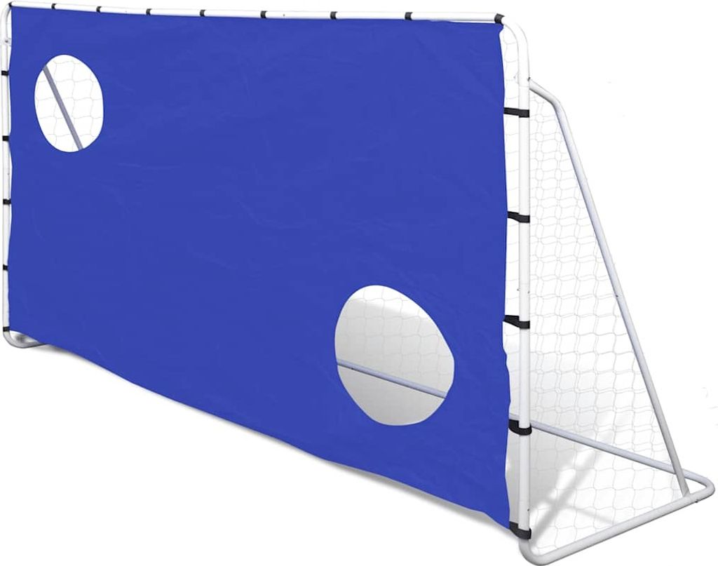 Maison Exclusive - Fußballtor mit Torwand 240x92x150 cm Stahl Hochwertig