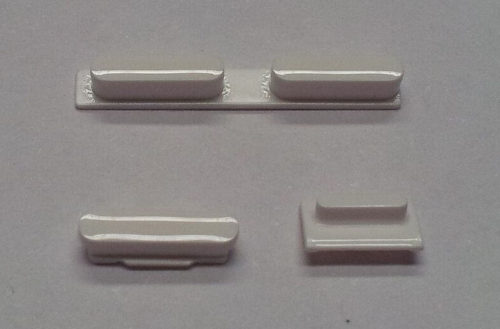 Button Set für iPhone 5C in weiß (Lautstärke, Stummschaltung, Powerknopf)