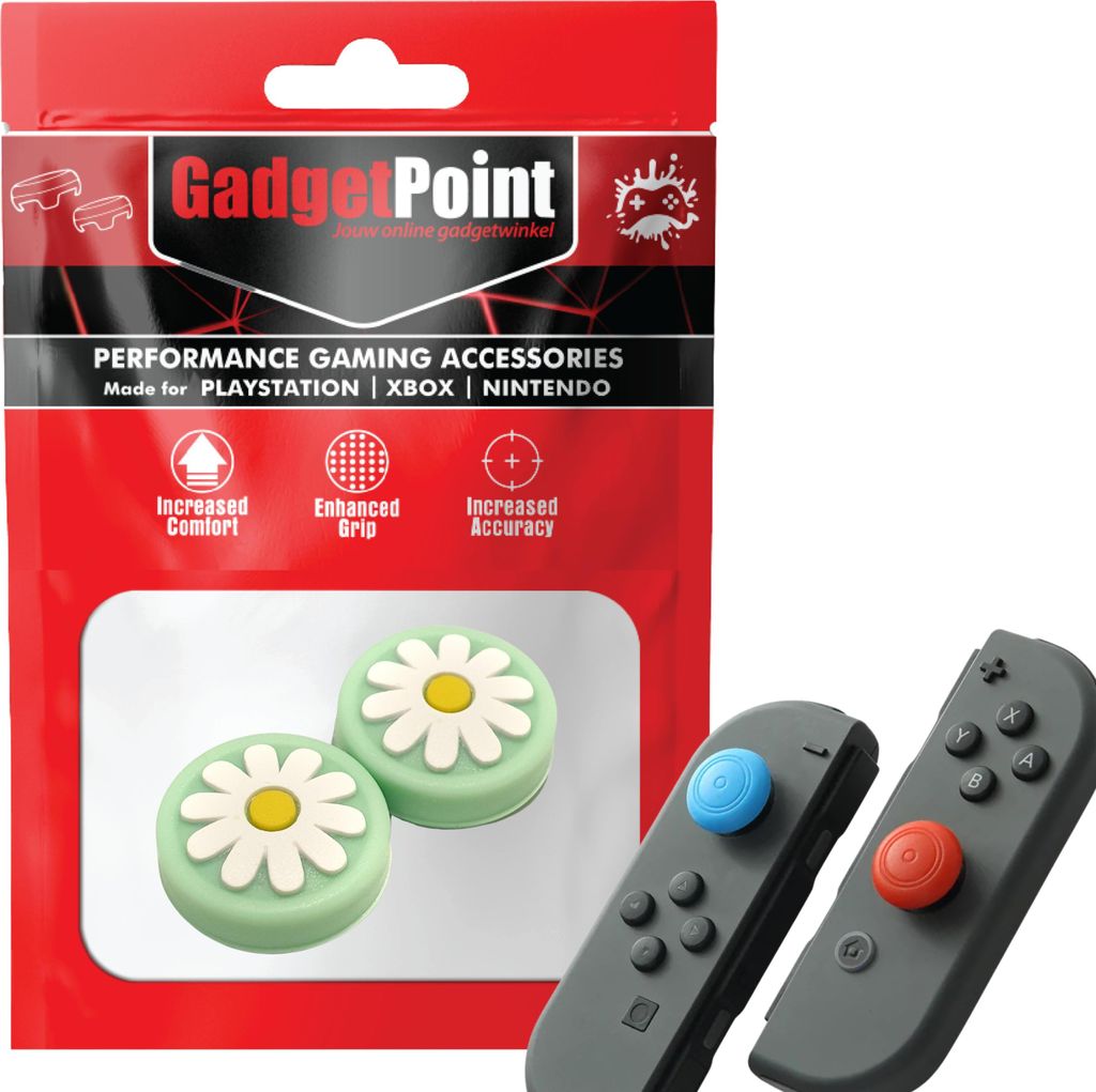 Thumbgrips - Thumb Grips voor Nintendo Switch Joy-Con Controllers - Gaming Thumbgrips - Performance Anti-Slip Thumbsticks - Bescherming Accessoires...