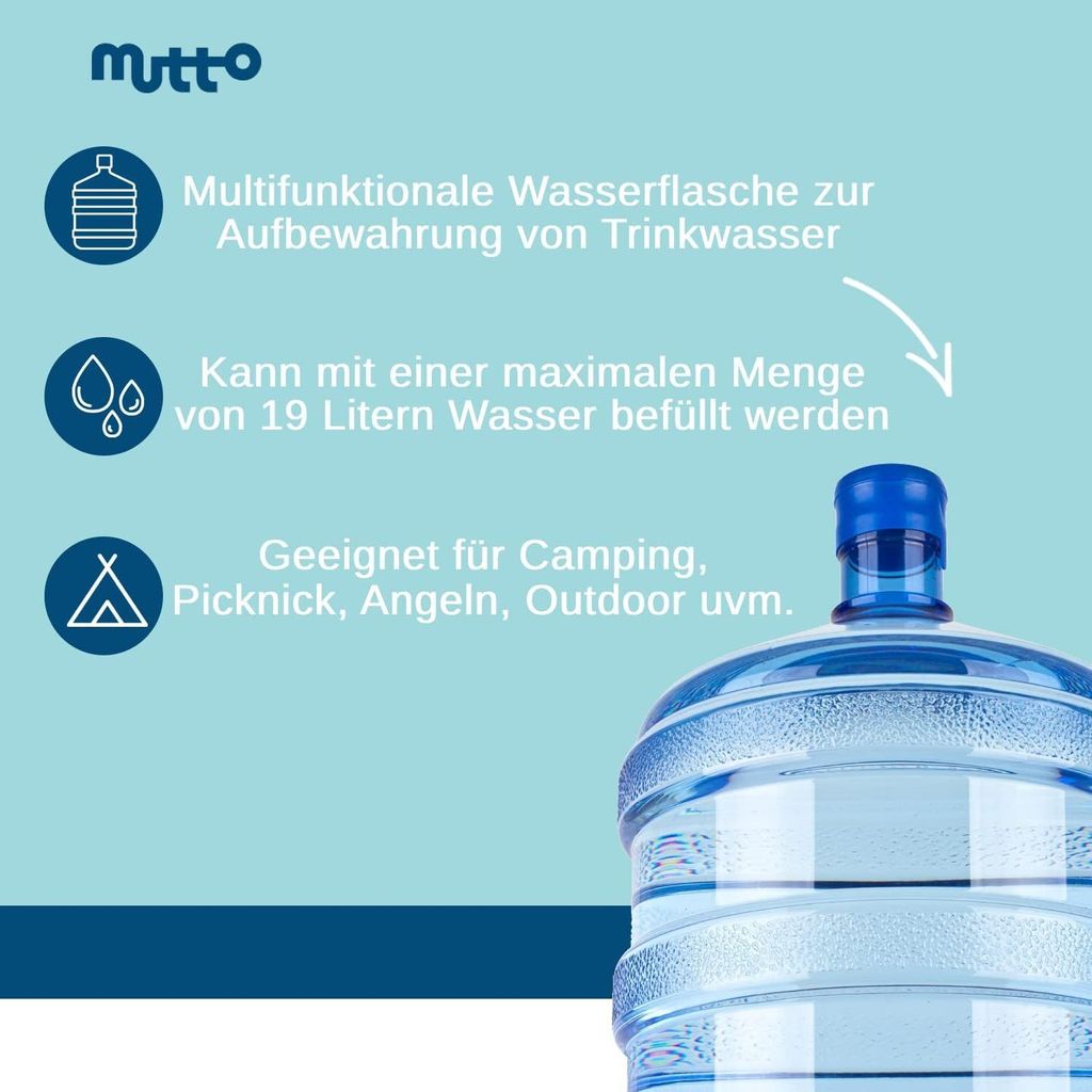 Mutto leere Flasche, Wasserbehälter,  Wassergallone  Produktbild 