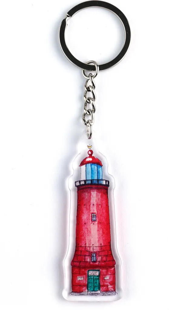 Portachiavi Acrilico Joyin Faro IJmuiden: Qualità Doppia Parete 7x4cm