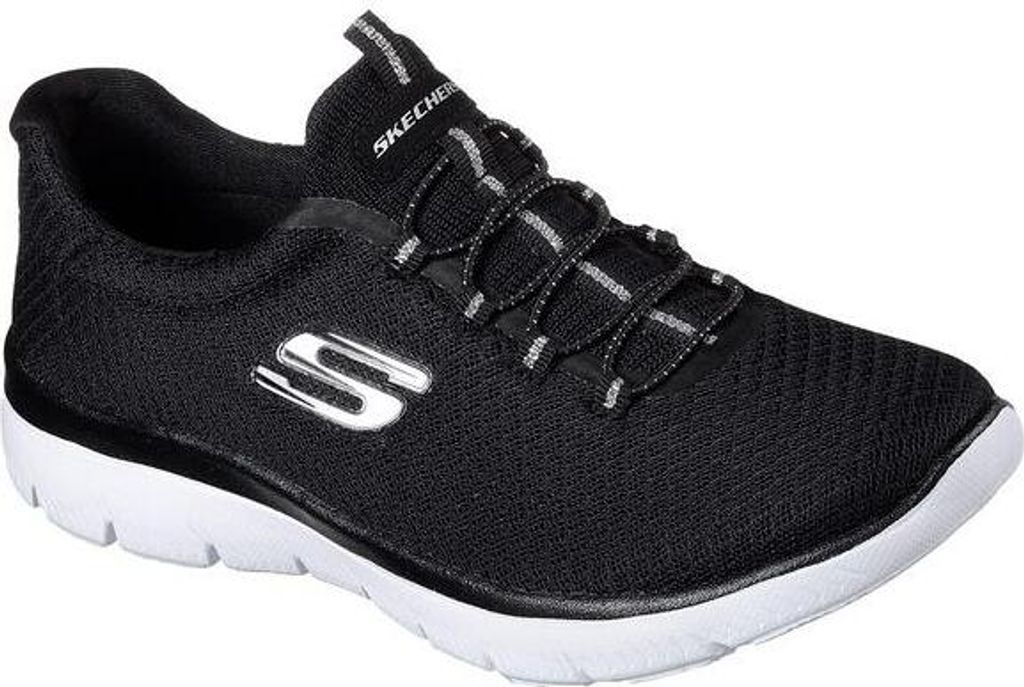 Skechers Damen Leinenschuhe schwarz 39 Sneaker