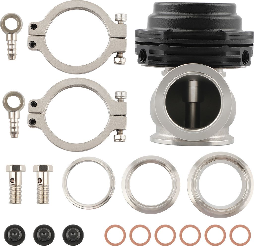 38mm Wastegate External Turbo FÜR TIAL MVS V-BAND mit Clamp FLANGES