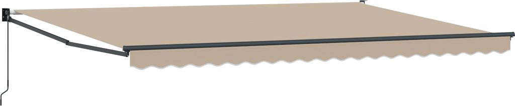 Möbel manuelle einziehbare Markise Beige 500x300 cm - Markisen Neu49406