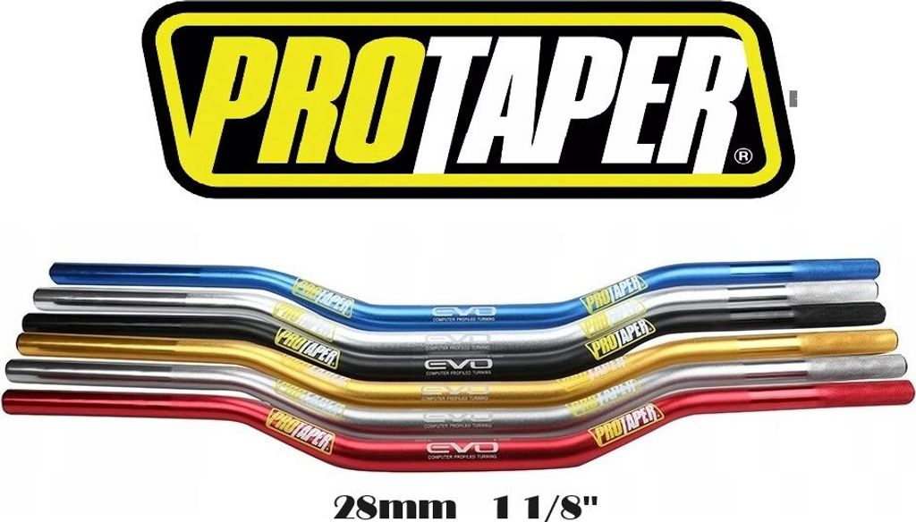 Motorradlenker ALU ProTaper EVO 1 1/8" 28mm SOLID 4mm 80cm HIT