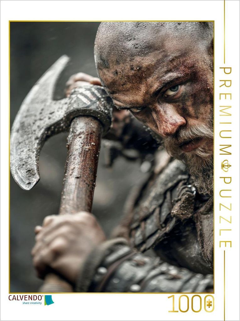 CALVENDO Puzzle Wikinger - Krieger des Nordens | 1000 Teile Lege-Größe 64x48cm Foto-Puzzle für glückliche Stunden