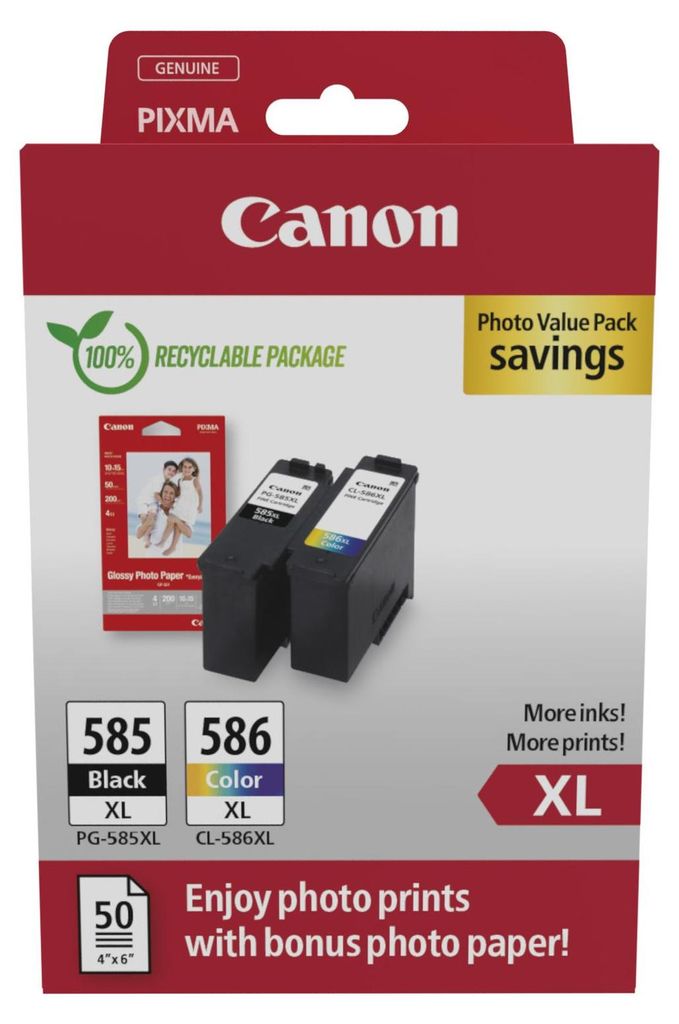 Canon PG-585XL/CL-586XL Photo Value Pack - Confezione da 2 Immagine del prodotto 