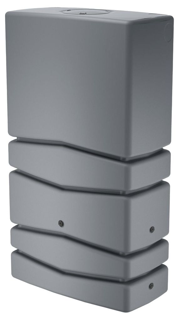 Regentonne eckig NEPTUN 350 Liter grau inkl. Hahn Produktbild 