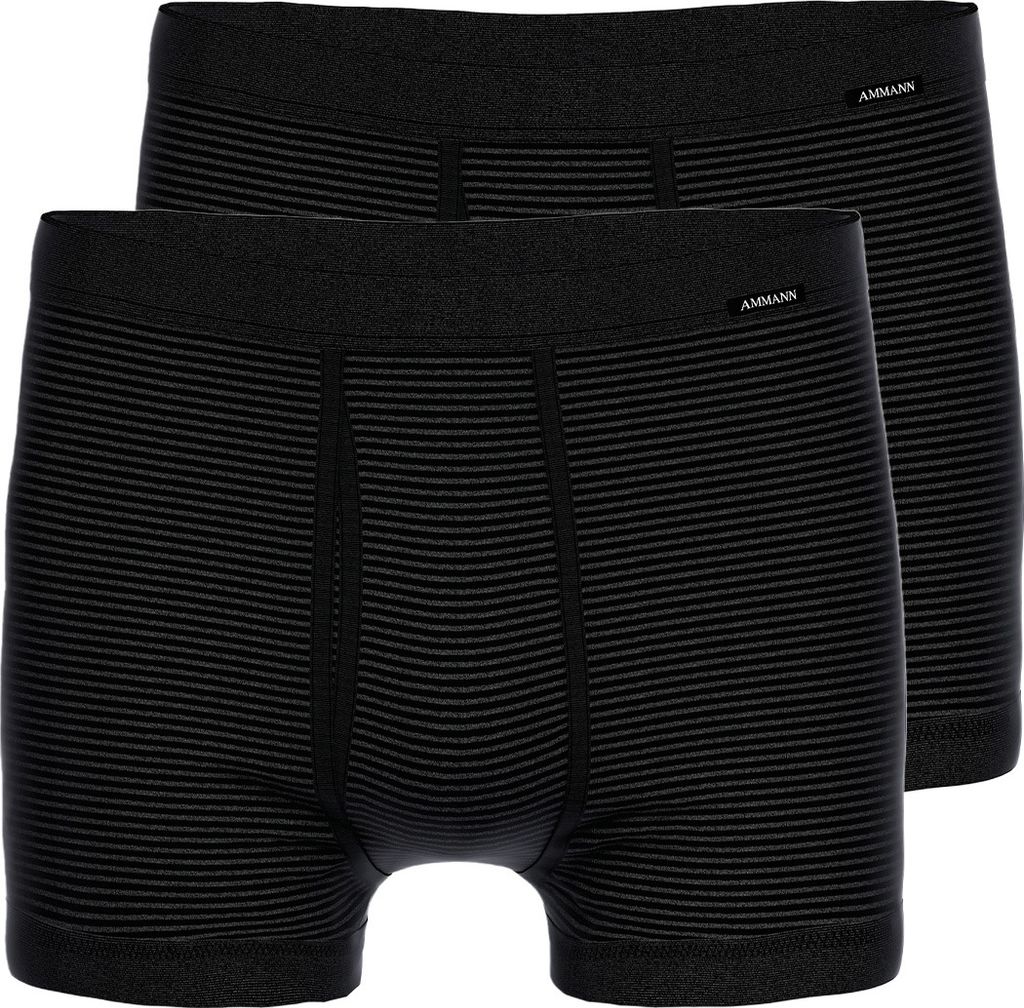 Ammann 2er Pack Jeans Feinripp Retro Short / Pant Im sportlich-klassischem Schnitt, Aus strapazierfähiger Baumwolle, Mit Weichelastikbund