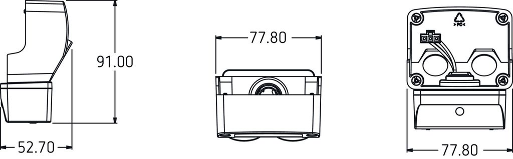 Theben theLeda B Light Module BK - Lichtmodul für LED-Strahler, schwarz