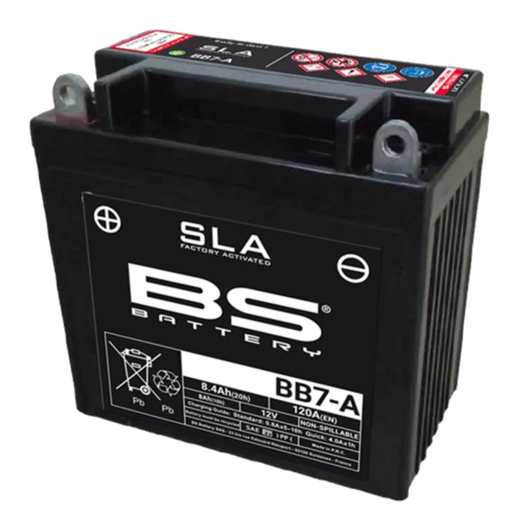 BS Battery BB7-A SLA - Batteria Moto 12V 8.4Ah Sigillata Ready-to-Use