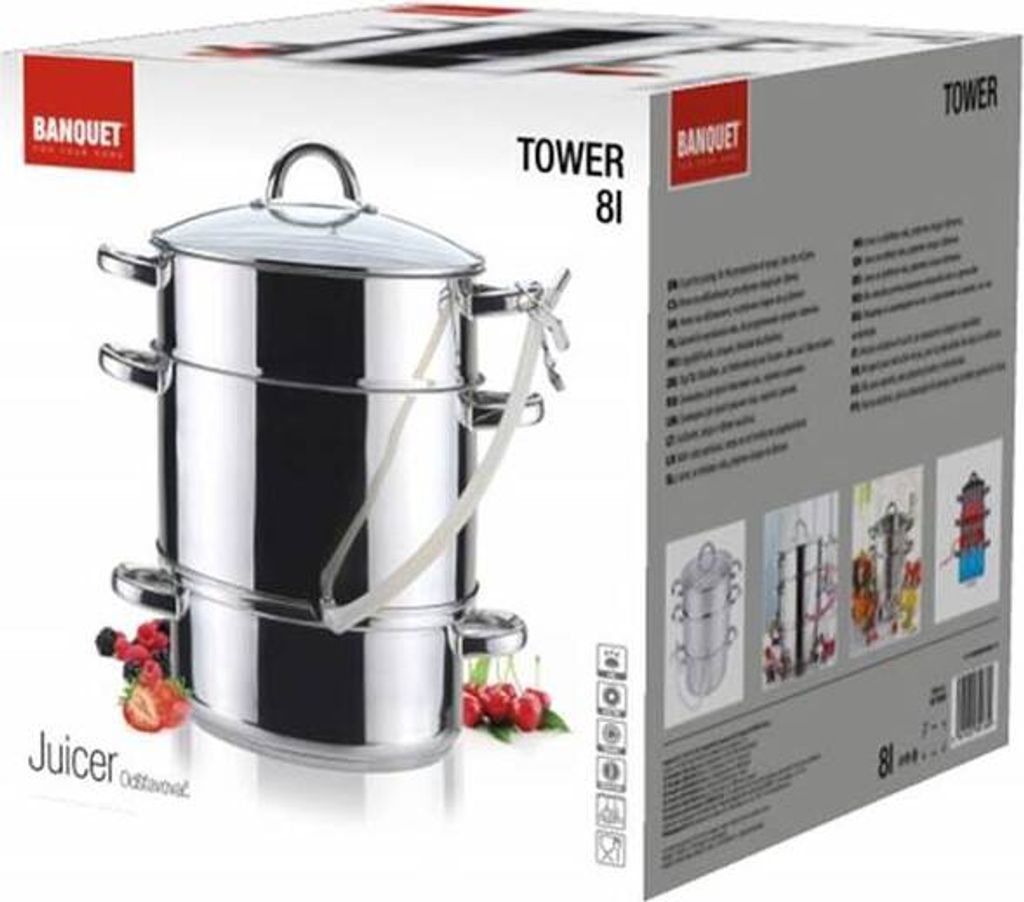 Hrnec nerezový na odšťavňování TOWER 8 l Obrázek produktu 