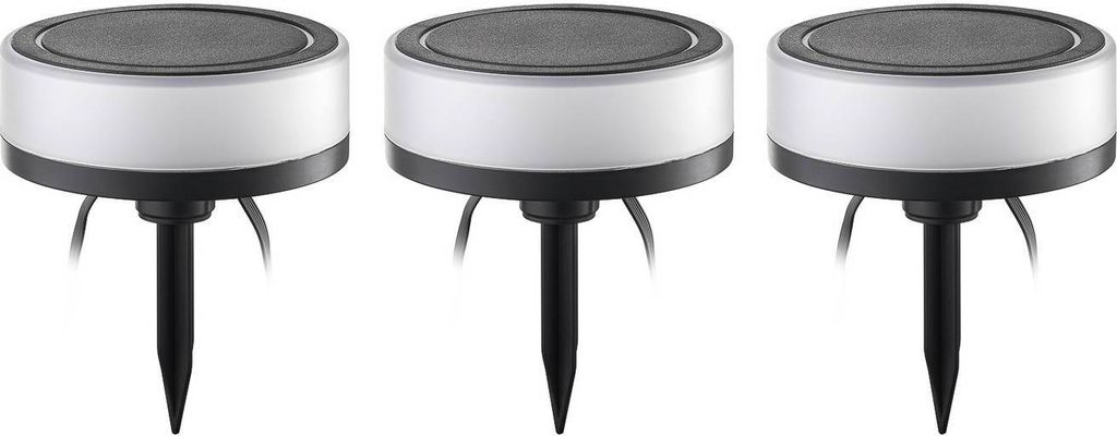 Lindby Smart LED-Erdspießleuchte Kyren, CCT, RGB, Tuya, 3er